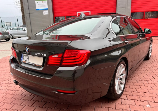 BMW Seria 5 cena 72900 przebieg: 198339, rok produkcji 2015 z Międzylesie małe 631